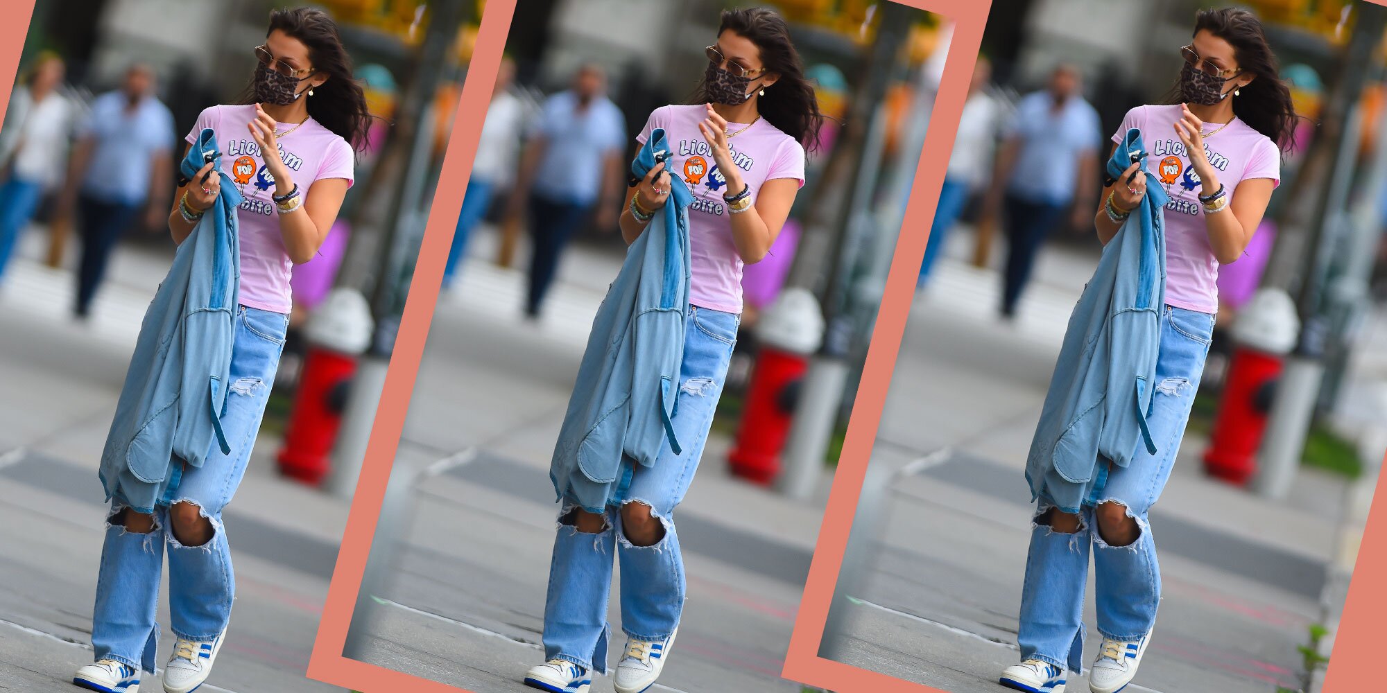 Bella Hadid impone tendencia con Adidas Forum